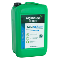 Nettoyant décrassant murs et façades - Alginet Flash bi-composant Algimouss - Bidon de 10 litres