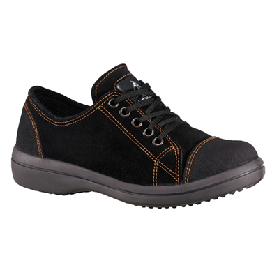 Chaussure de sécurité femme Lemaitre cuir velour vitamine basse noire S3 – Taille 37