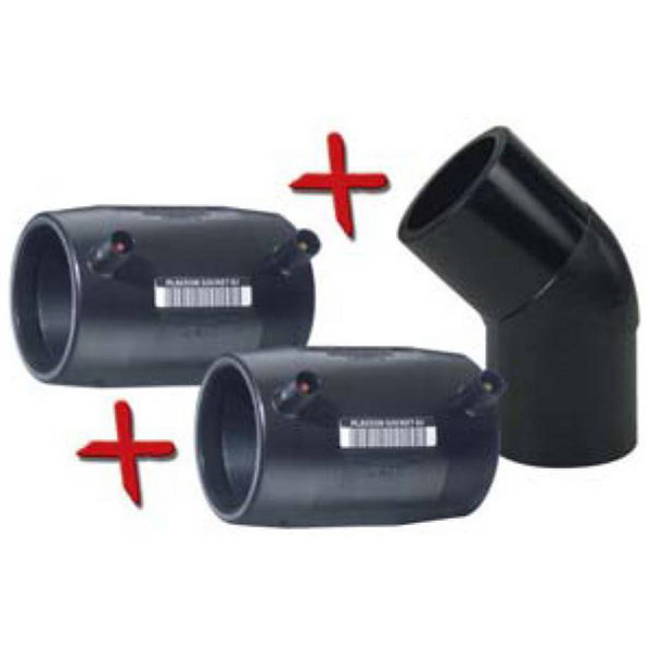 ENS. COUDE 45 ES GAZ PE100 PN10 D110