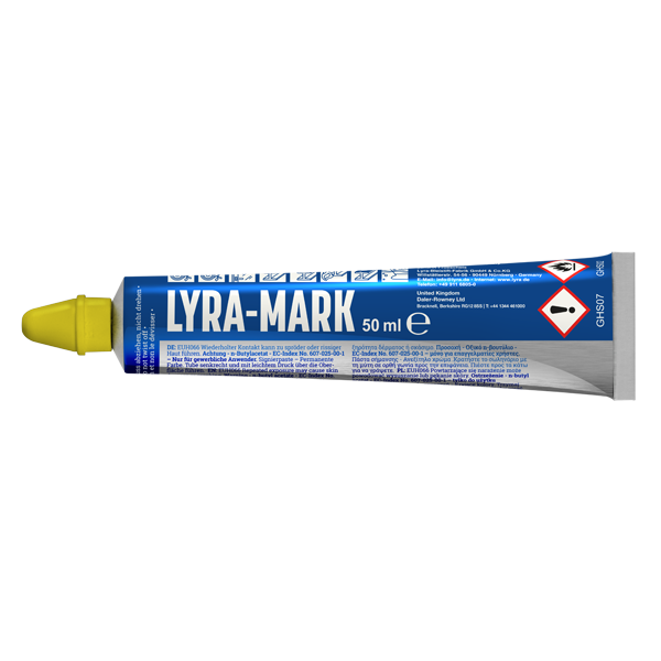 Tube marqueur permanent indélébile Lyra Mark Jaune 50 ml