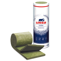 Rouleau laine de verre acoustique pour cloisons - Ursacoustic Twin R - R=1,10 m².K/W - 8,10 M x 0,60 M - ép.45 MM