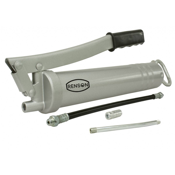 Pompe à graisse manuelle Renson pour graisse en vrac et cartouche de 400g - double flexible inclus