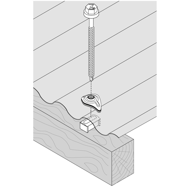 Cavalier monobloc à étanchéité intégrée Etancovalu - Ø 6.5 mm - 25 pièces