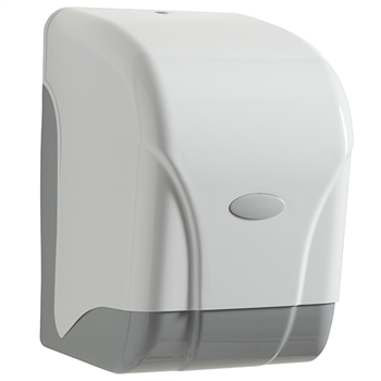 Distributeur essuie-mains maxi-format à dévidage central - Oleane Rossignol - ABS Blanc