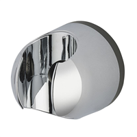 Support mural fixe pour douchette de douche - Noyon et Thiebault - ABS chromé brillant - Vis de fixation incluse