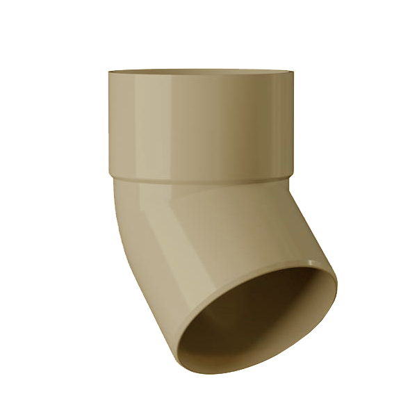 Coude mâle-femelle à 45° MEP 845C pour tuyau de descente de gouttière de diamètre 80 mm - PVC Sable
