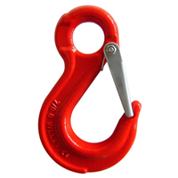 Crochet de levage à oeil standard pour élingue Levac avec linguet de sécurité CMU 1120 kg