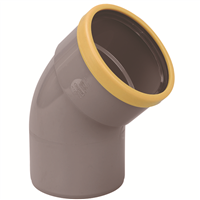 COUDE PVC CR8 MALE FEMELLE 45° D 315 ASSAINISSEMENT A JOINT