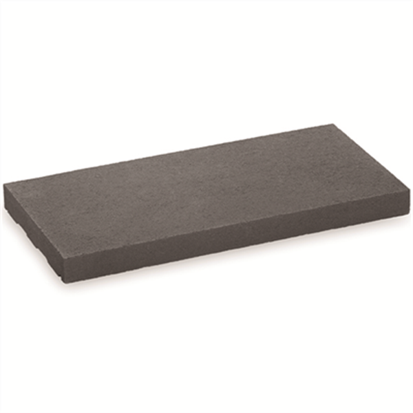 Chaperon de mur en béton - plat - Noir anthracite - 100 x 30 x 4 cm
