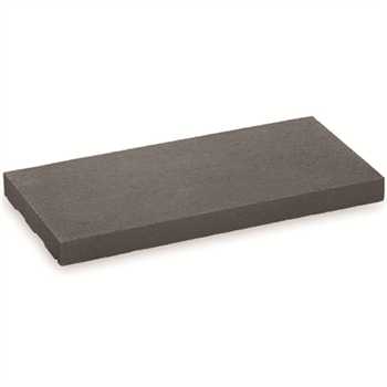 Chaperon de mur en béton - plat - coloris Noir anthracite - 100 x 30 cm - épaisseur 4 cm
