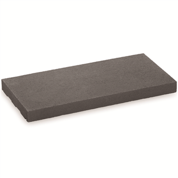 Chaperon de mur en béton - plat - coloris Noir anthracite - 100 x 30 cm - épaisseur 4 cm