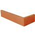 Plaquette d'angle de parement mural en terre cuite lisse Terreal PL12 Rouge orangé - 22 CM x 10,5 CM x 14 / 50 MM