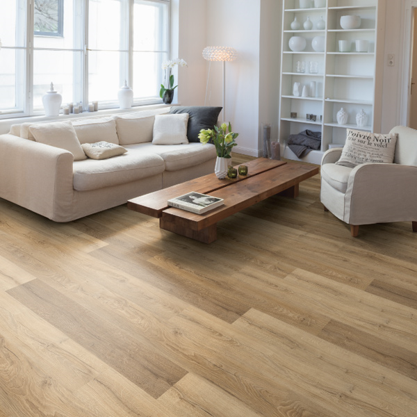 Parquet stratifié Classic 8/32 - Bords droits avec système CLIC it! - 193 x 8 x 1292 mm - Chêne Livingstone Naturel