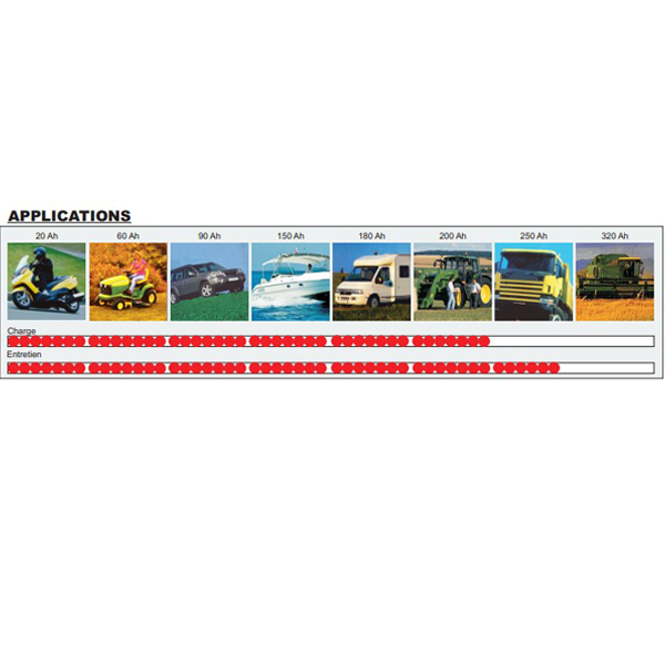 Chargeur automatique floating 10 A Lacmé Flomatic 10-12 pour batterie au plomb 6 V/12 V