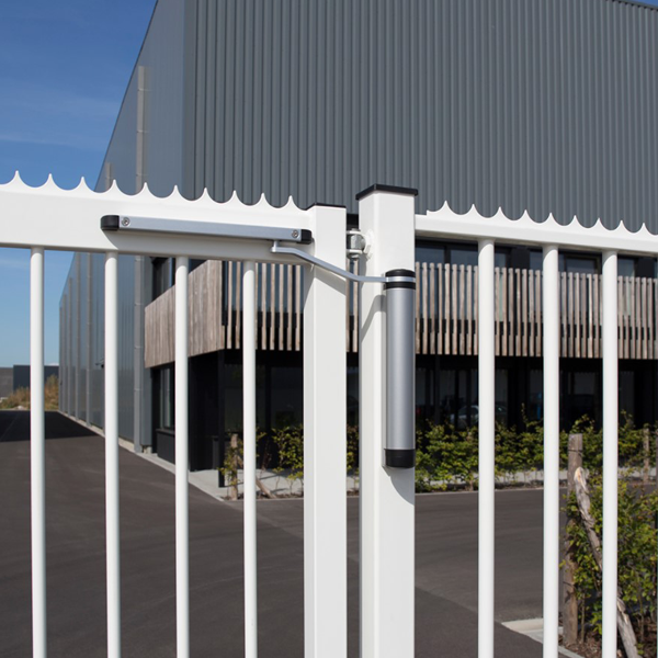 Ferme-portail hydraulique compact 100% mécanique - Installation Quick-Fix - Lion Locinox - Gris argent ZILV