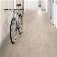Parquet stratifié Classic 8/33 - 4 chanfreins avec système CLIC it! - 193 x 8 x 1292 mm - Chêne Berdal gris