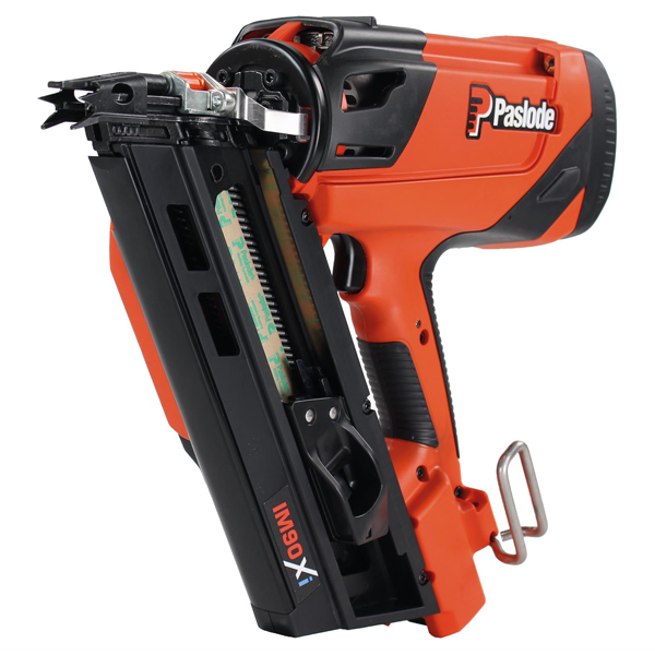 Cloueur autonome à gaz pour charpente - Spit Paslode IM90Xi - en mallette avec 5 packs de 2500 clous 2,8 x 51 mm crantés