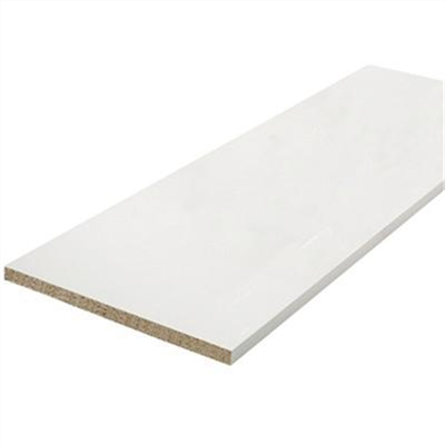 Tablette en bois mélaminé blanc - 600 MM x 18 MM - Longueur 2,50 M