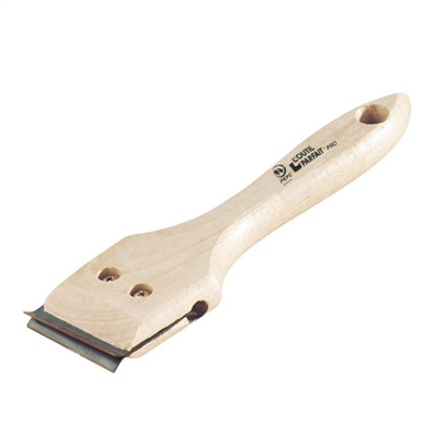 Racloir double lame L'Outil Parfait - 2 lames réversibles en acier - Largeur 4 cm - Manche bois