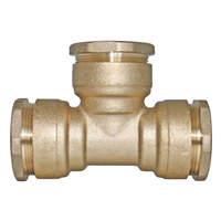 Raccord laiton Té égal SUMO pour tube PE Ø40 mm