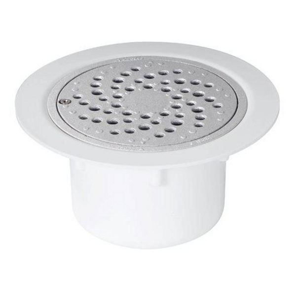 SIPHON S/VERTICALE 50/63 SOL PLAST.GRILLE ALU