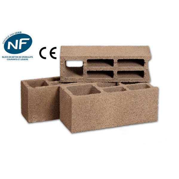 Bloc d'angle béton chaînage vertical SEAC - 500 MM x 200 MM x 200 MM