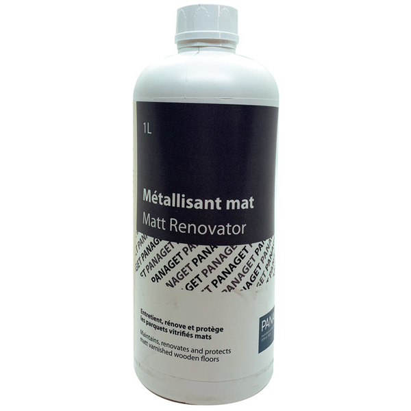 Métallisant rénovateur de parquet verni mat Panaget - bidon de 1 litre