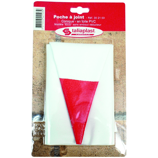 Poche à joint conique en toile PVC Taliaplast modèle Eco sans embout réducteur