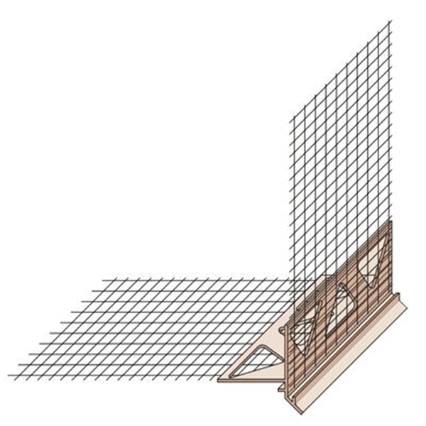 Profilé de rejet d'eau en PVC pré-entoilé