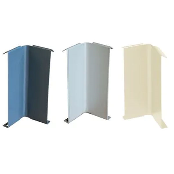 Angle rentrant clipsable pour profilé de finition terrasse Jouplast - Haut. 70,00 mm - Gris aluminium