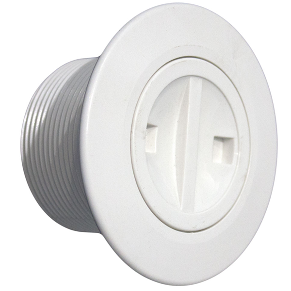 Prise balai pour piscine béton Astralpool - ABS blanc - filetage bouchon de 1 1/2" - 6 bar max