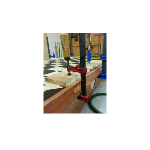 Serre-joint à vis manche bois Piher modèle MM - Tige 18x7 mm serrage 20 cm