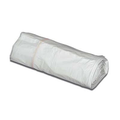Sac poubelle en polyéthylène blanc haute densité - Épaisseur 9µ - 10L - rouleau de 50