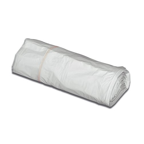 Sac poubelle en polyéthylène blanc haute densité - Épaisseur 9µ - 10L - rouleau de 50