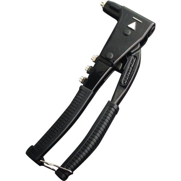 Pistolet à Rivets HARDELL 33cm - 5 Buses Interchangeables Sans Outil - Pour Métal, Bois, Plastique