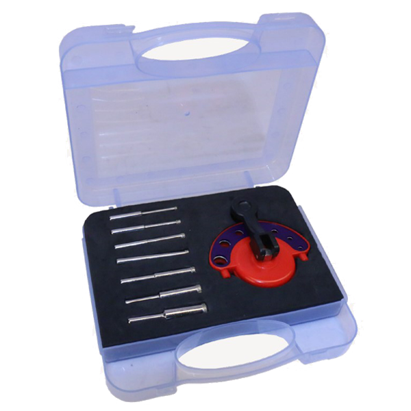 Coffret de 7 forets diamantés Ø 4, 5, 6, 7, 8, 10 et 12 mm avec guide perçage - SG-1000 Diam Industries