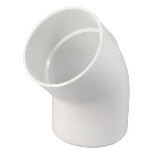 COUDE MF 45' D.125 BLANC