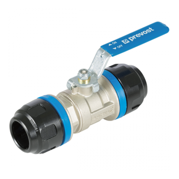 Vanne Prevost PPS1 RSI16 pour tube d'air comprimé de diamètre extérieur 16 mm - 0 à 16 bar