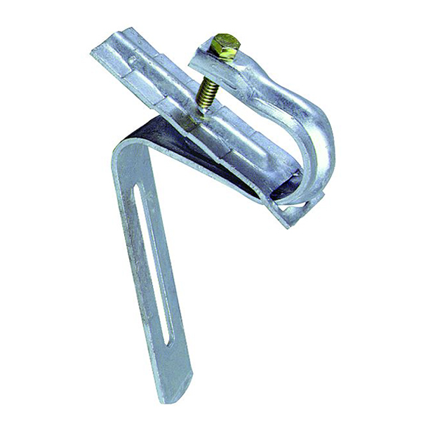 Fixation TR90 pour pose gouttière sur tuile Romane - Acier galvanisé - Avec adaptateur et vis