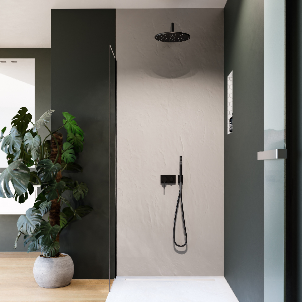 Panneau mural étanche pour salle de bain - Beige - Recoupable - 250 x 100 cm - ép. 0,6 cm