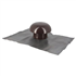 Chapeau de ventilation avec collerette d'étanchéité - diamètre 100 mm - marron