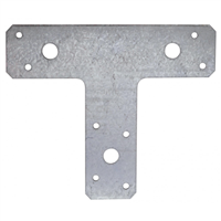 Ferrure de renforcement en T 38x125x150 mm épaisseur 2 mm