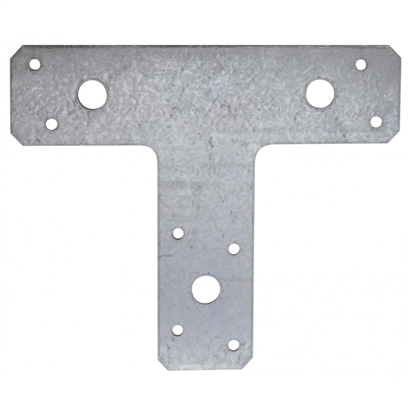 Ferrure de renforcement en T 38x125x150 mm épaisseur 2 mm