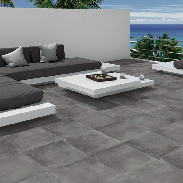 Carrelage sol extérieur effet "béton" CLARK GRIP Édilis - Arena - 45 CMx45 CM Ép.9,5 MM