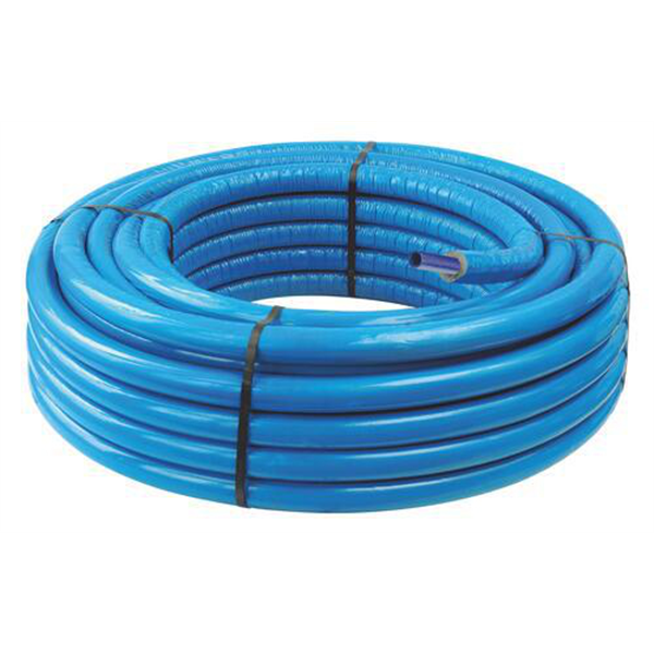 Tube PER-B - Pré-gainé isole - Ø16/20 en couronne 50m - Bleu