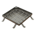 Tampon à remplir de béton ou à paver en acier galvanisé - BOTOLI TOB32 - pour boite de branchement - 395,0 mm x 395,0 mm
