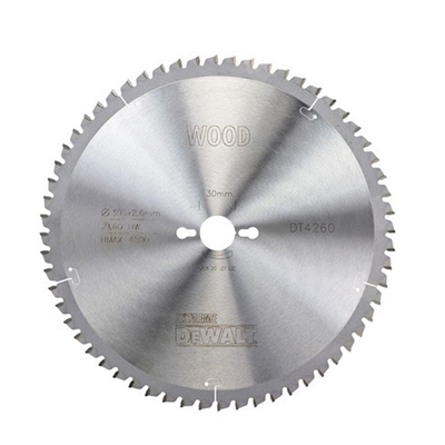 Lame scie circulaire Ø 305 mm carbure 60 dents pour bois DeWALT