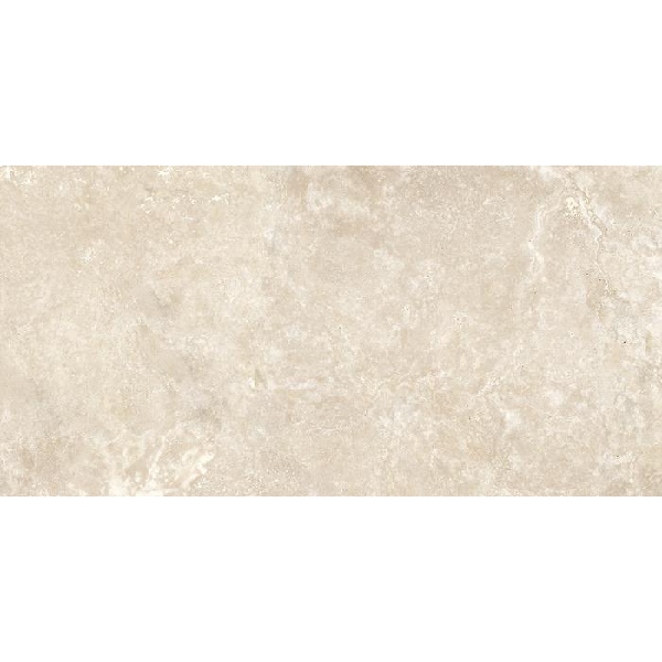 Carrelage imitation travertin Beige en grès cérame rectifié - Realstone Travertino Cross - 120 x 60 cm - ép. 9 mm
