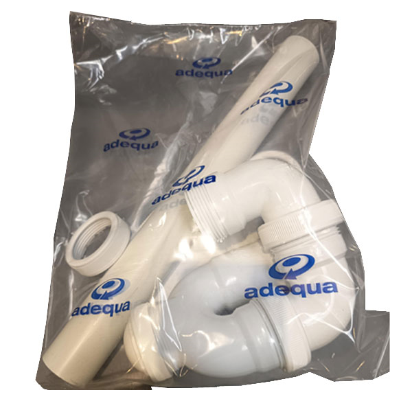 Siphon tubulaire d'évacuation de machine à laver - Sortie verticale - ABS