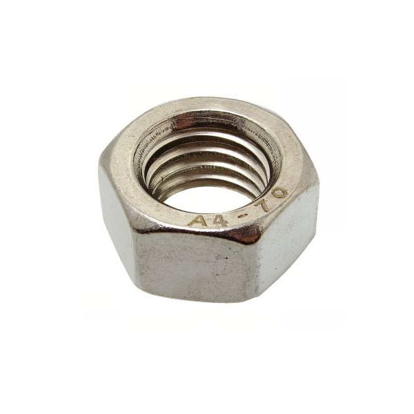 Ecrou HU DIN934 Inox A4 diamètre 12 mm boîte de 100